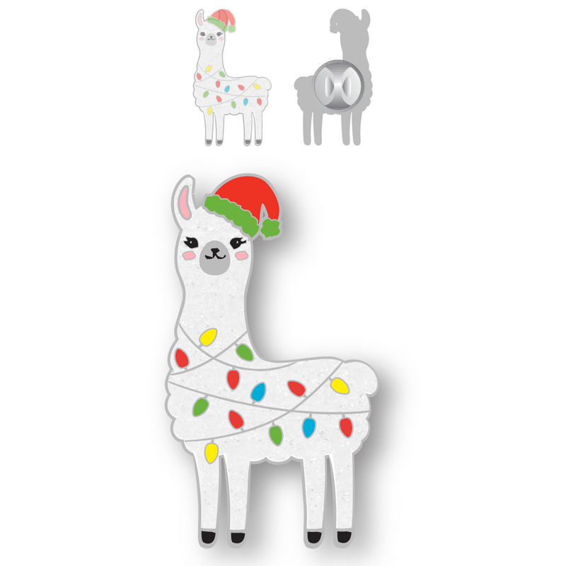 Christmas Llama Badge