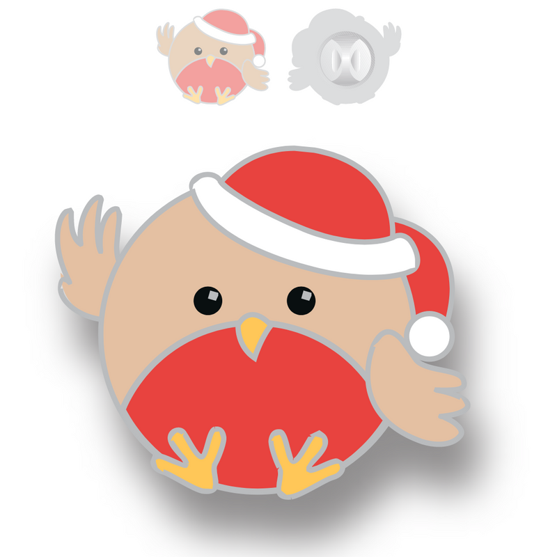 Christmas Robin Badge